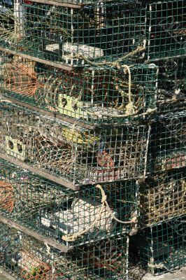 Detail, Lobster traps and floats