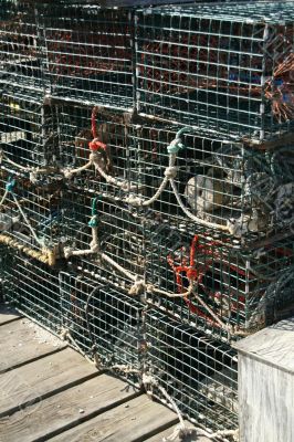 Detail, Lobster traps and floats