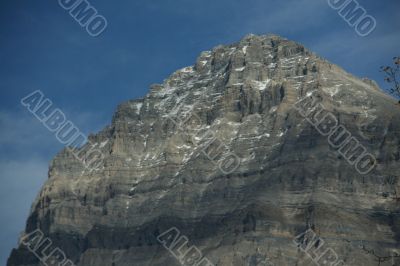 Mt Stephen, light snow