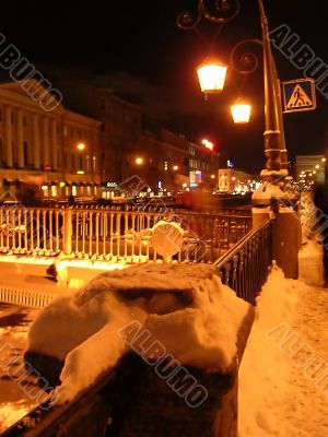 the embankment of the channel