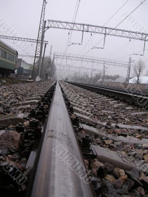 Rails of the railroad
