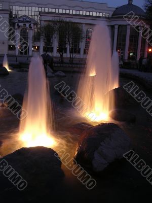 Colored fountains 1