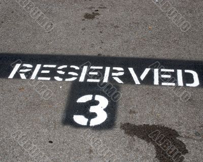 reserved sign