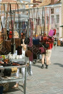 bags on medieval market