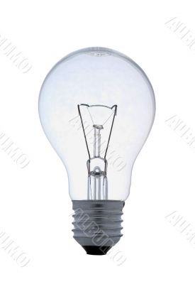 Bright Idea - Clear Lightbulb With Clipping Path