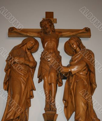 carved jesus on the cross