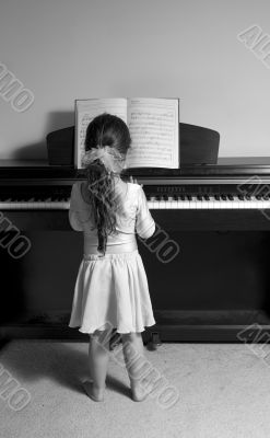 Girl playing piano