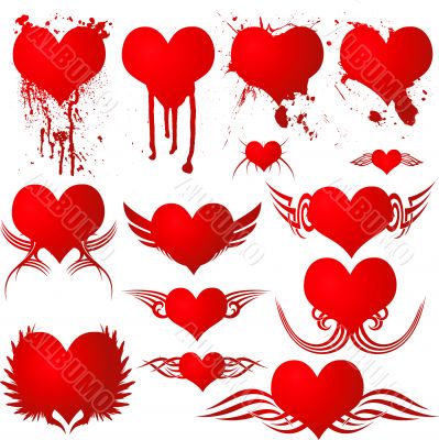 heart gothic blood