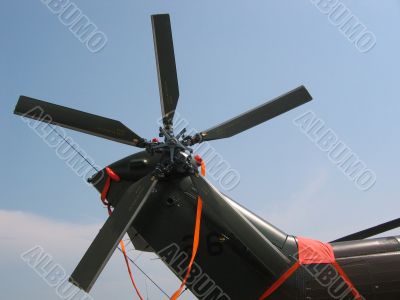 Aircraft - tail wings of plane, rotorblades Aircraft - tail wings of plane, rotorblades