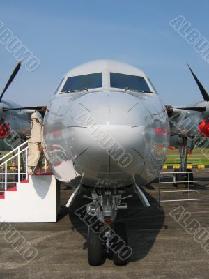 Aircraft - Front of military aircraft Aircraft - Front of military aircraft