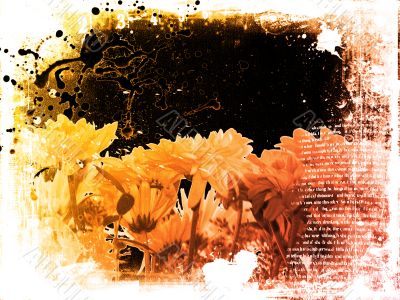 Floral grunge