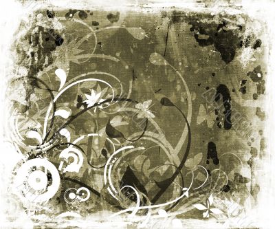 Floral grunge