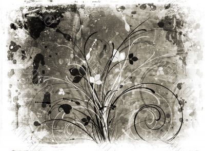 Floral grunge