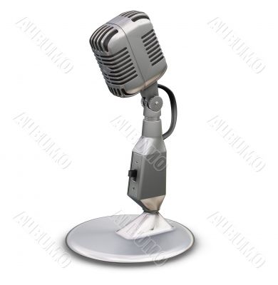 Retro microphone