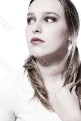 Portrait with a white blouse Portrait with a white blouse