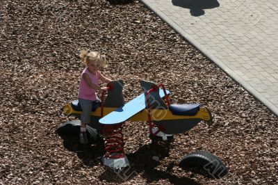 At the children`s playground