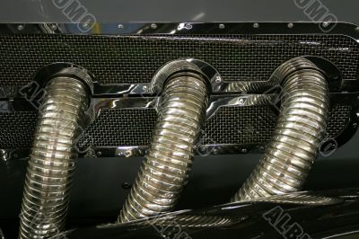 Stainless Exhaust close-up Stainless Exhaust close-up