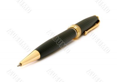 Executive Black Ballpoint Pen with Gold Finish