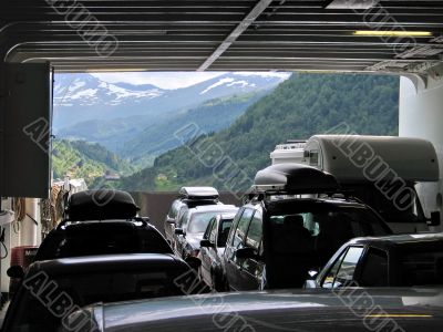 inside of the ferry