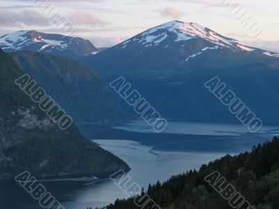 evening at fjord