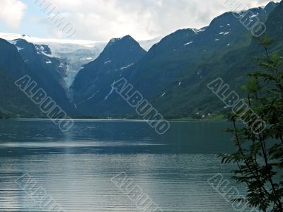 landscape with a glacier