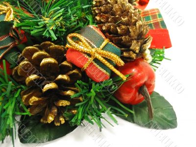 Christmas ornament on white background