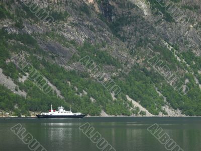 small norwegian ferry
