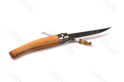Flick-knife and file Flick-knife and file