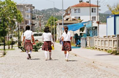 schoolgirls