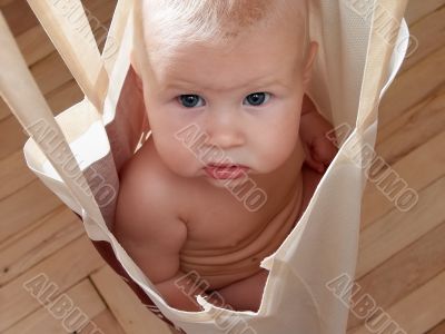 baby in bag