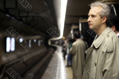 Man in subway