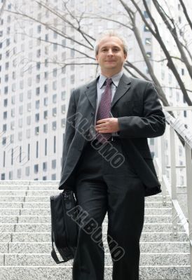 Businessman in the city