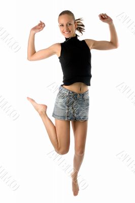 jumping girl