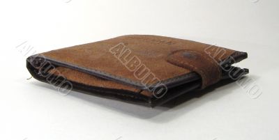 Brown chamois wallets for denominations and cards