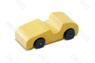 Vintage miniature wood car