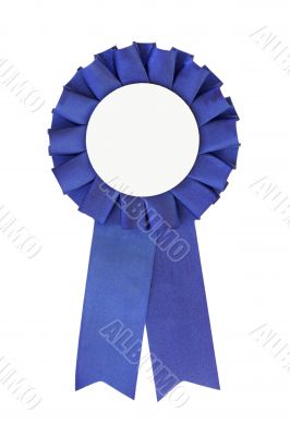 Blue Ribbon close-up (place your own text in the middle)