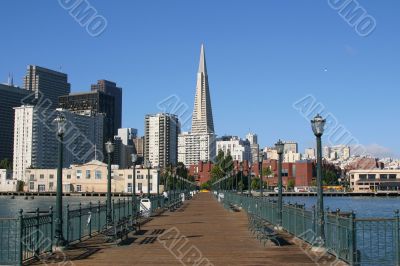 Embarcadero and Transamerica building.