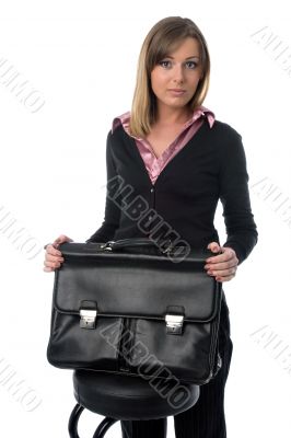 business woman with briefcase