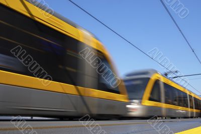 train in motion