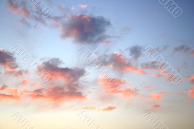 Pink clouds