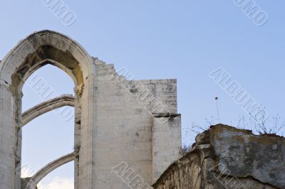 ruins of old cathedral