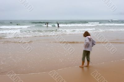 girl and ocean