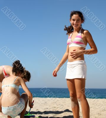 Girls on the beach
