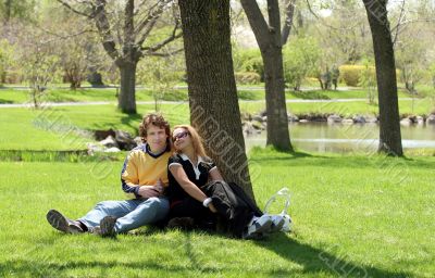 Couple in the park