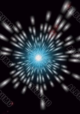 A brilliant burst of light A brilliant burst of light