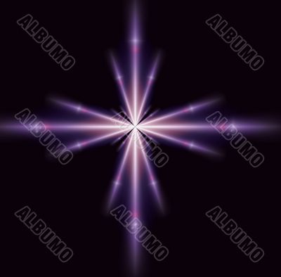 Single Purple Star