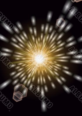 A brilliant burst of light A brilliant burst of light