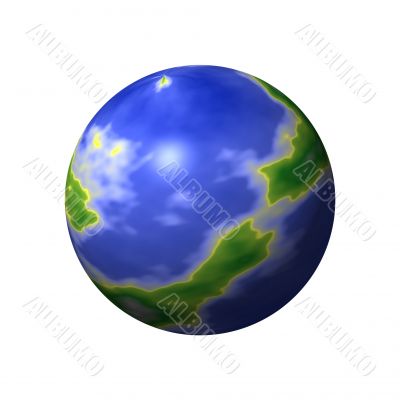 Round World Map Round World Map