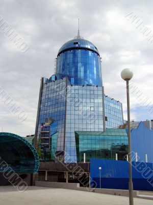 Railway station in the city