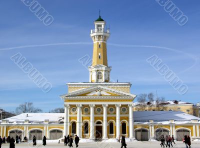 Fire observation tower in Russia